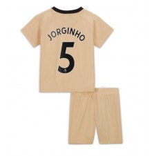 Chelsea Jorginho #5 Tredjeställ Barn 2022-23 Korta ärmar (+ Korta byxor)